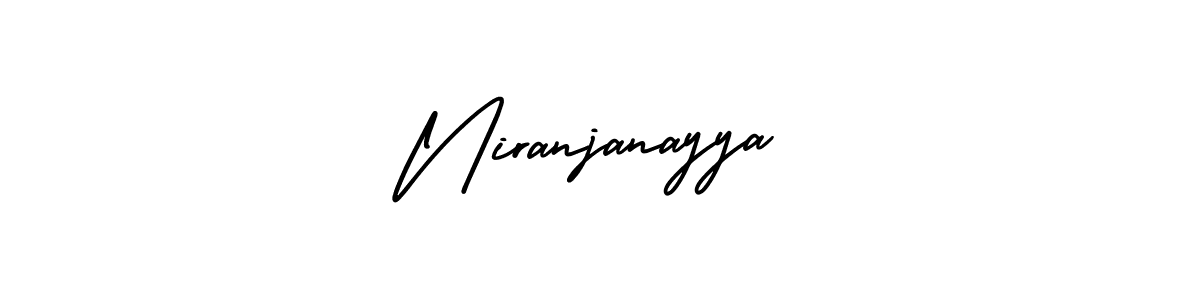 Design your own signature with our free online signature maker. With this signature software, you can create a handwritten (AmerikaSignatureDemo-Regular) signature for name Niranjanayya. Niranjanayya signature style 3 images and pictures png