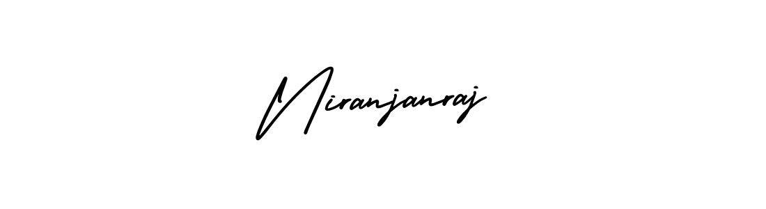 How to make Niranjanraj signature? AmerikaSignatureDemo-Regular is a professional autograph style. Create handwritten signature for Niranjanraj name. Niranjanraj signature style 3 images and pictures png