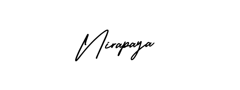 Also we have Nirapaya name is the best signature style. Create professional handwritten signature collection using AmerikaSignatureDemo-Regular autograph style. Nirapaya signature style 3 images and pictures png