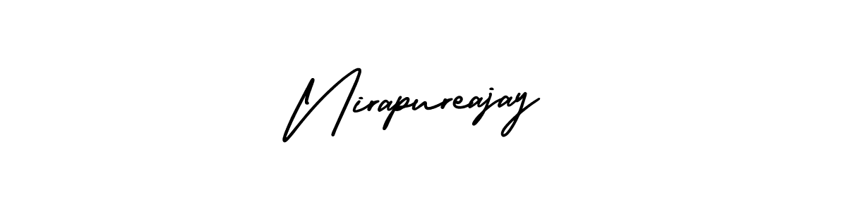 Similarly AmerikaSignatureDemo-Regular is the best handwritten signature design. Signature creator online .You can use it as an online autograph creator for name Nirapureajay. Nirapureajay signature style 3 images and pictures png