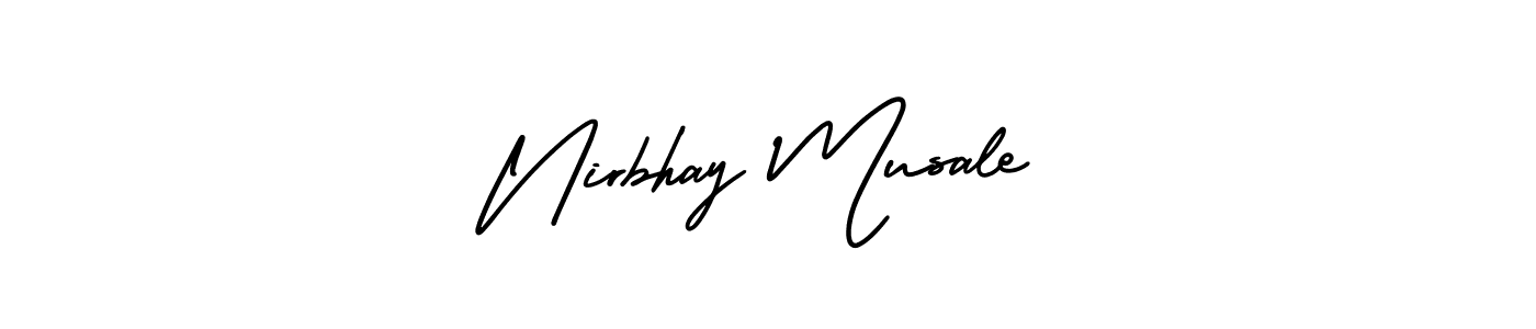 How to make Nirbhay Musale signature? AmerikaSignatureDemo-Regular is a professional autograph style. Create handwritten signature for Nirbhay Musale name. Nirbhay Musale signature style 3 images and pictures png