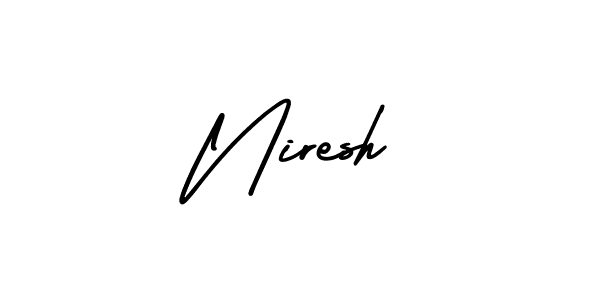 Also we have Niresh name is the best signature style. Create professional handwritten signature collection using AmerikaSignatureDemo-Regular autograph style. Niresh signature style 3 images and pictures png