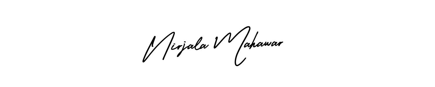 Use a signature maker to create a handwritten signature online. With this signature software, you can design (AmerikaSignatureDemo-Regular) your own signature for name Nirjala Mahawar. Nirjala Mahawar signature style 3 images and pictures png