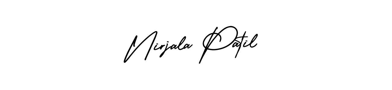 Make a short Nirjala Patil signature style. Manage your documents anywhere anytime using AmerikaSignatureDemo-Regular. Create and add eSignatures, submit forms, share and send files easily. Nirjala Patil signature style 3 images and pictures png