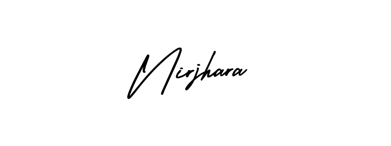 Check out images of Autograph of Nirjhara name. Actor Nirjhara Signature Style. AmerikaSignatureDemo-Regular is a professional sign style online. Nirjhara signature style 3 images and pictures png