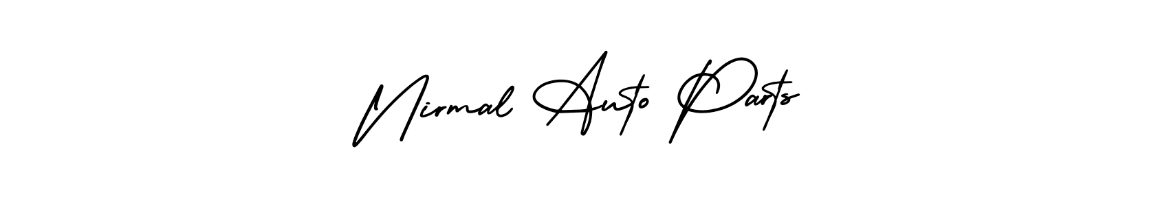 Nirmal Auto Parts stylish signature style. Best Handwritten Sign (AmerikaSignatureDemo-Regular) for my name. Handwritten Signature Collection Ideas for my name Nirmal Auto Parts. Nirmal Auto Parts signature style 3 images and pictures png