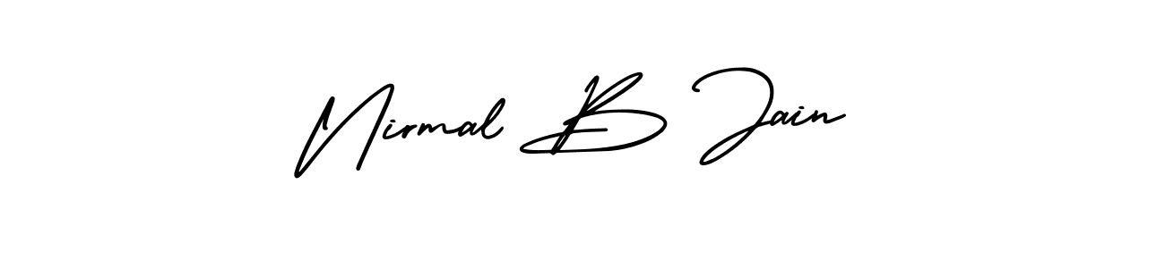 Also we have Nirmal B Jain name is the best signature style. Create professional handwritten signature collection using AmerikaSignatureDemo-Regular autograph style. Nirmal B Jain signature style 3 images and pictures png