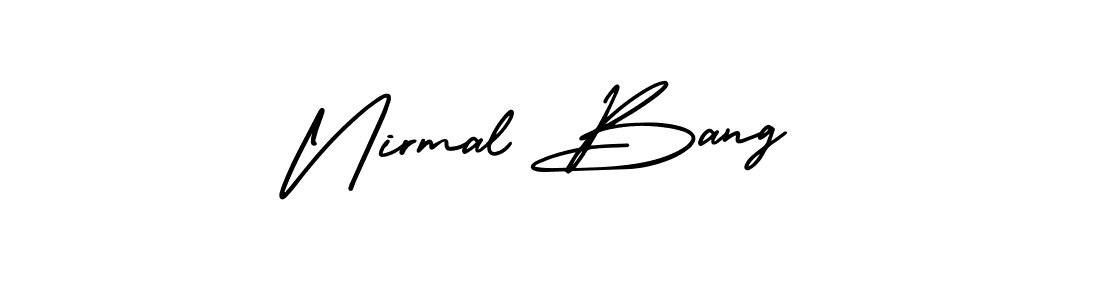 Here are the top 10 professional signature styles for the name Nirmal Bang. These are the best autograph styles you can use for your name. Nirmal Bang signature style 3 images and pictures png