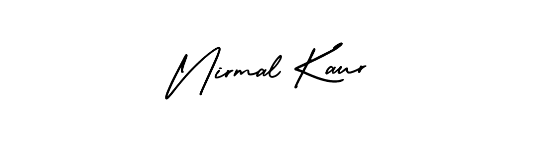 How to make Nirmal Kaur name signature. Use AmerikaSignatureDemo-Regular style for creating short signs online. This is the latest handwritten sign. Nirmal Kaur signature style 3 images and pictures png