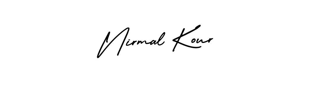 How to make Nirmal Kour name signature. Use AmerikaSignatureDemo-Regular style for creating short signs online. This is the latest handwritten sign. Nirmal Kour signature style 3 images and pictures png