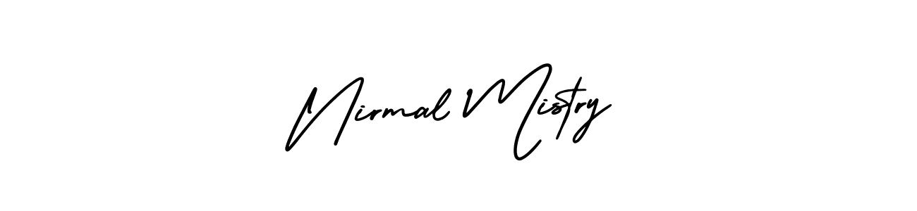 How to make Nirmal Mistry name signature. Use AmerikaSignatureDemo-Regular style for creating short signs online. This is the latest handwritten sign. Nirmal Mistry signature style 3 images and pictures png