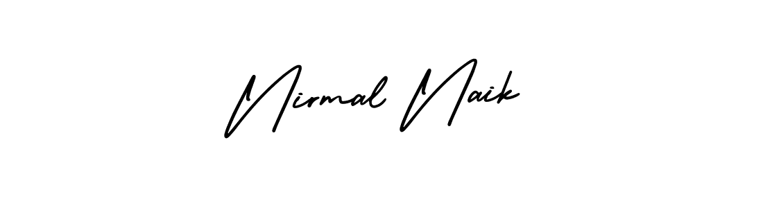 if you are searching for the best signature style for your name Nirmal Naik. so please give up your signature search. here we have designed multiple signature styles  using AmerikaSignatureDemo-Regular. Nirmal Naik signature style 3 images and pictures png