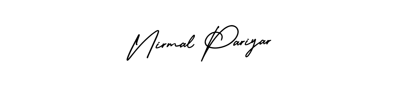 Make a beautiful signature design for name Nirmal Pariyar. With this signature (AmerikaSignatureDemo-Regular) style, you can create a handwritten signature for free. Nirmal Pariyar signature style 3 images and pictures png