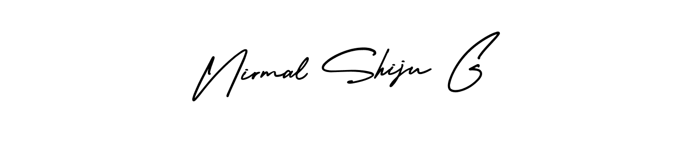 Similarly AmerikaSignatureDemo-Regular is the best handwritten signature design. Signature creator online .You can use it as an online autograph creator for name Nirmal Shiju G. Nirmal Shiju G signature style 3 images and pictures png