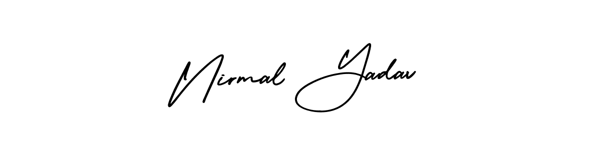 if you are searching for the best signature style for your name Nirmal Yadav. so please give up your signature search. here we have designed multiple signature styles  using AmerikaSignatureDemo-Regular. Nirmal Yadav signature style 3 images and pictures png