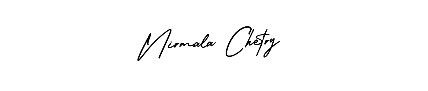 Design your own signature with our free online signature maker. With this signature software, you can create a handwritten (AmerikaSignatureDemo-Regular) signature for name Nirmala Chetry. Nirmala Chetry signature style 3 images and pictures png