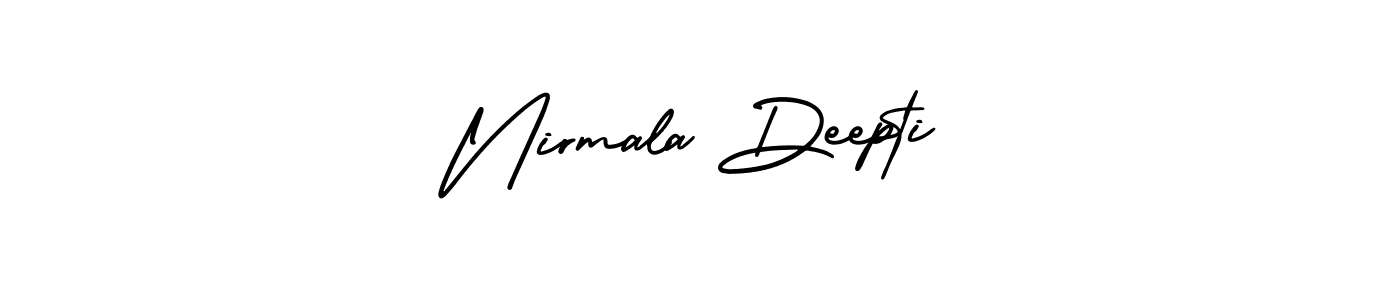 Here are the top 10 professional signature styles for the name Nirmala Deepti. These are the best autograph styles you can use for your name. Nirmala Deepti signature style 3 images and pictures png