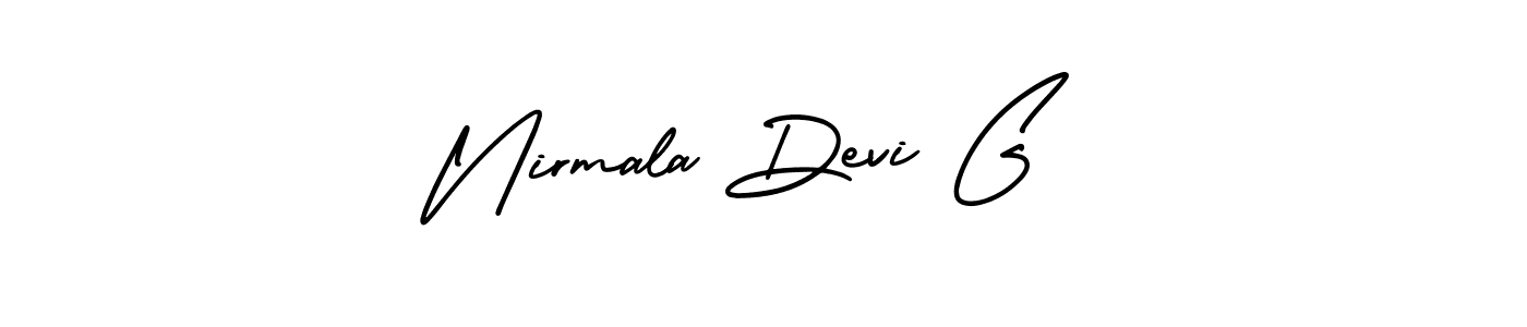 Make a beautiful signature design for name Nirmala Devi G. Use this online signature maker to create a handwritten signature for free. Nirmala Devi G signature style 3 images and pictures png