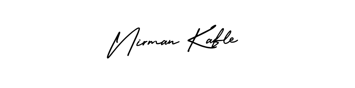 Also You can easily find your signature by using the search form. We will create Nirman Kafle name handwritten signature images for you free of cost using AmerikaSignatureDemo-Regular sign style. Nirman Kafle signature style 3 images and pictures png