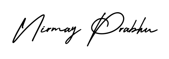 Make a short Nirmay Prabhu signature style. Manage your documents anywhere anytime using AmerikaSignatureDemo-Regular. Create and add eSignatures, submit forms, share and send files easily. Nirmay Prabhu signature style 3 images and pictures png