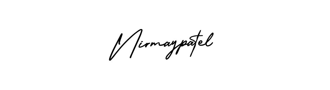 Similarly AmerikaSignatureDemo-Regular is the best handwritten signature design. Signature creator online .You can use it as an online autograph creator for name Nirmaypatel. Nirmaypatel signature style 3 images and pictures png