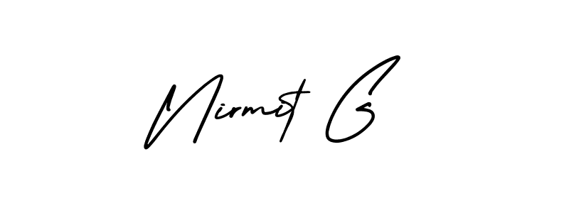 Make a beautiful signature design for name Nirmit G. Use this online signature maker to create a handwritten signature for free. Nirmit G signature style 3 images and pictures png