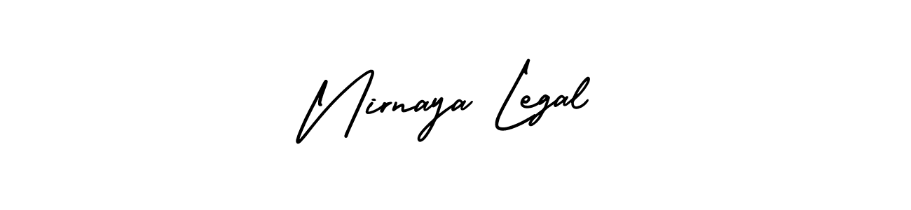 How to Draw Nirnaya Legal signature style? AmerikaSignatureDemo-Regular is a latest design signature styles for name Nirnaya Legal. Nirnaya Legal signature style 3 images and pictures png