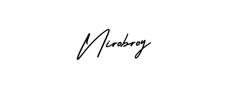 Make a short Nirobroy signature style. Manage your documents anywhere anytime using AmerikaSignatureDemo-Regular. Create and add eSignatures, submit forms, share and send files easily. Nirobroy signature style 3 images and pictures png