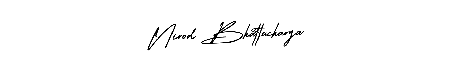 Nirod Bhattacharya stylish signature style. Best Handwritten Sign (AmerikaSignatureDemo-Regular) for my name. Handwritten Signature Collection Ideas for my name Nirod Bhattacharya. Nirod Bhattacharya signature style 3 images and pictures png