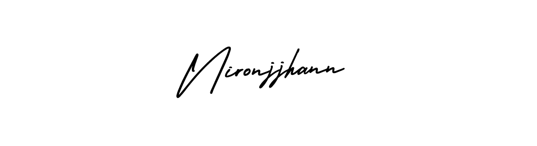 Make a short Nironjjhann signature style. Manage your documents anywhere anytime using AmerikaSignatureDemo-Regular. Create and add eSignatures, submit forms, share and send files easily. Nironjjhann signature style 3 images and pictures png