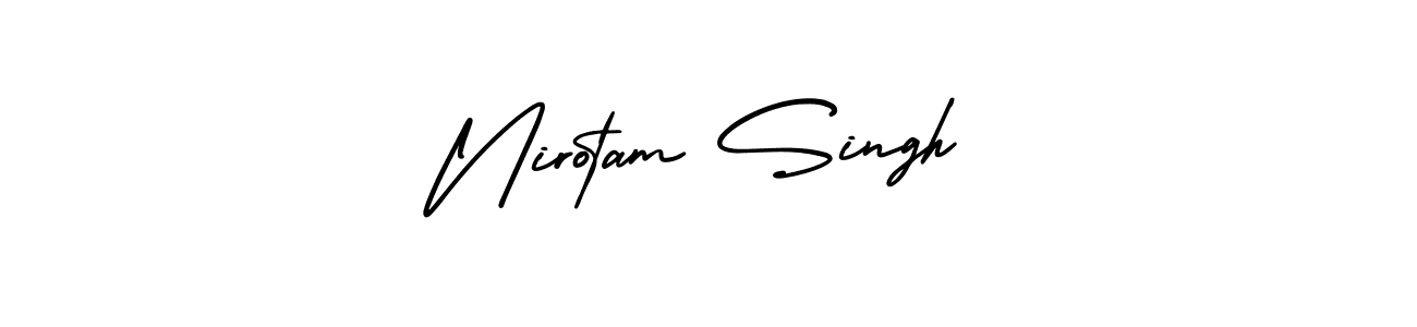 Also You can easily find your signature by using the search form. We will create Nirotam Singh name handwritten signature images for you free of cost using AmerikaSignatureDemo-Regular sign style. Nirotam Singh signature style 3 images and pictures png