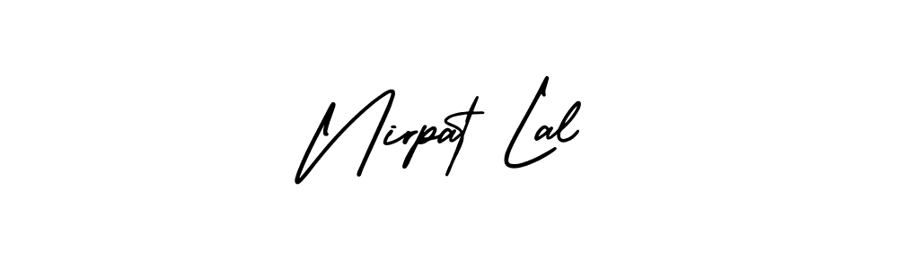This is the best signature style for the Nirpat Lal name. Also you like these signature font (AmerikaSignatureDemo-Regular). Mix name signature. Nirpat Lal signature style 3 images and pictures png