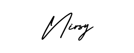 Best and Professional Signature Style for Nirsy. AmerikaSignatureDemo-Regular Best Signature Style Collection. Nirsy signature style 3 images and pictures png
