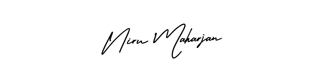 Similarly AmerikaSignatureDemo-Regular is the best handwritten signature design. Signature creator online .You can use it as an online autograph creator for name Niru Maharjan. Niru Maharjan signature style 3 images and pictures png