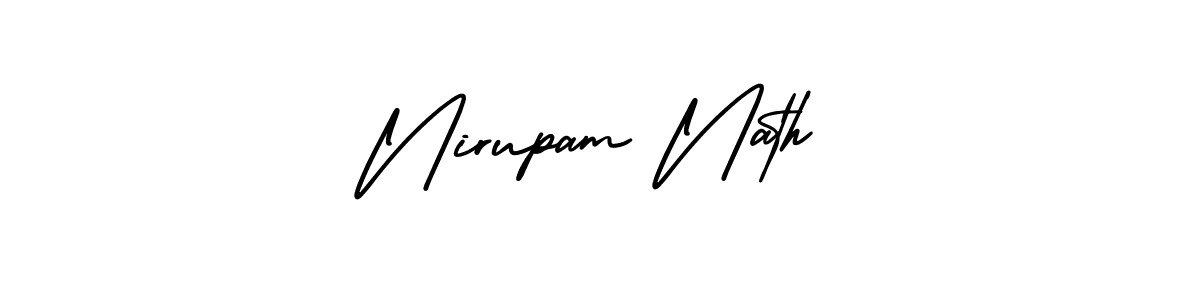 It looks lik you need a new signature style for name Nirupam Nath. Design unique handwritten (AmerikaSignatureDemo-Regular) signature with our free signature maker in just a few clicks. Nirupam Nath signature style 3 images and pictures png