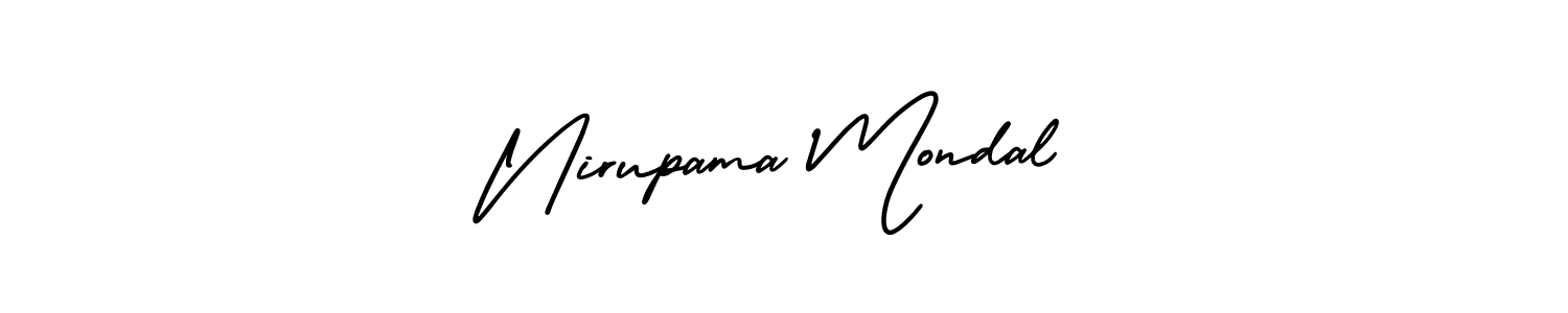 How to make Nirupama Mondal signature? AmerikaSignatureDemo-Regular is a professional autograph style. Create handwritten signature for Nirupama Mondal name. Nirupama Mondal signature style 3 images and pictures png