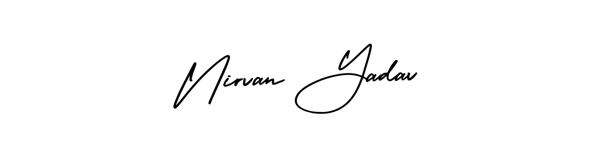 Make a beautiful signature design for name Nirvan Yadav. With this signature (AmerikaSignatureDemo-Regular) style, you can create a handwritten signature for free. Nirvan Yadav signature style 3 images and pictures png