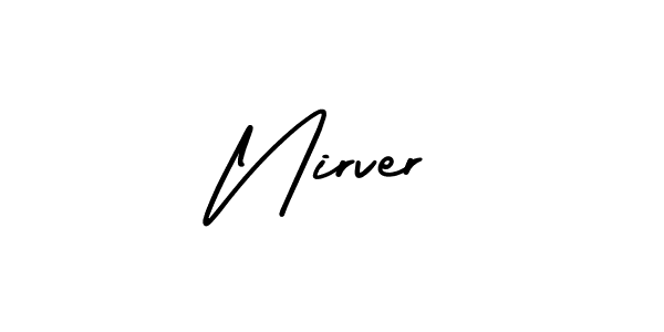 The best way (AmerikaSignatureDemo-Regular) to make a short signature is to pick only two or three words in your name. The name Nirver include a total of six letters. For converting this name. Nirver signature style 3 images and pictures png