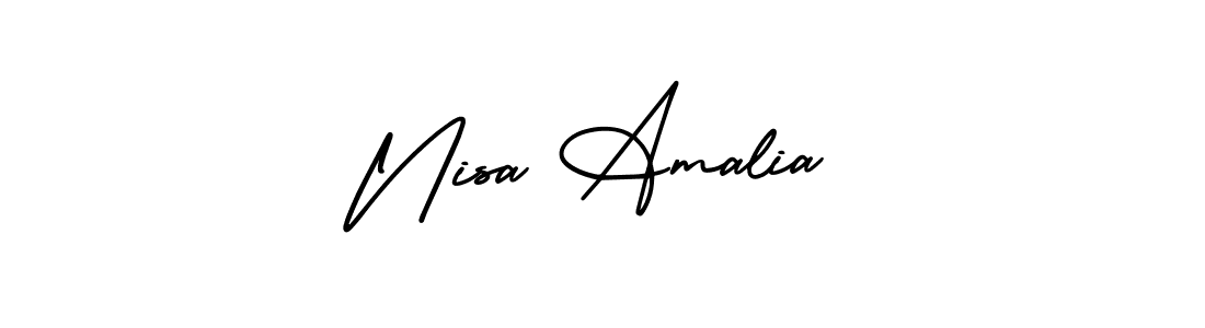 Create a beautiful signature design for name Nisa Amalia. With this signature (AmerikaSignatureDemo-Regular) fonts, you can make a handwritten signature for free. Nisa Amalia signature style 3 images and pictures png