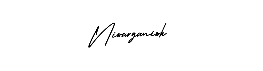 Also You can easily find your signature by using the search form. We will create Nisarganish name handwritten signature images for you free of cost using AmerikaSignatureDemo-Regular sign style. Nisarganish signature style 3 images and pictures png