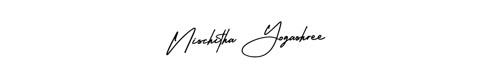 You can use this online signature creator to create a handwritten signature for the name Nischitha Yogashree. This is the best online autograph maker. Nischitha Yogashree signature style 3 images and pictures png