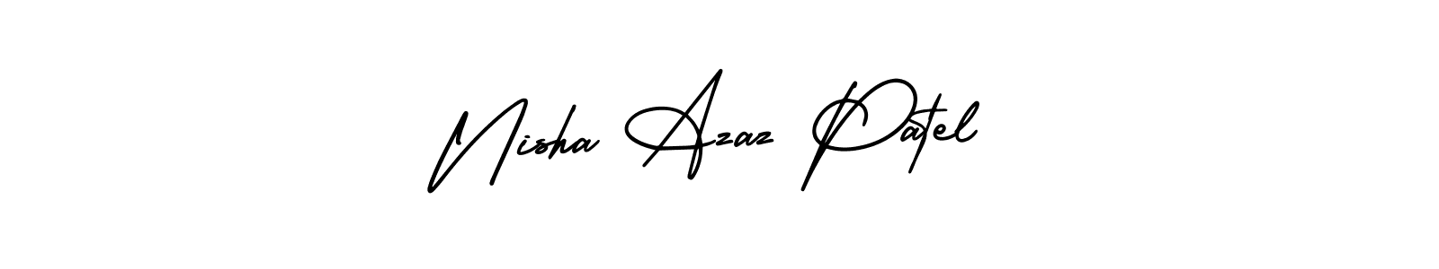 Here are the top 10 professional signature styles for the name Nisha Azaz Patel. These are the best autograph styles you can use for your name. Nisha Azaz Patel signature style 3 images and pictures png