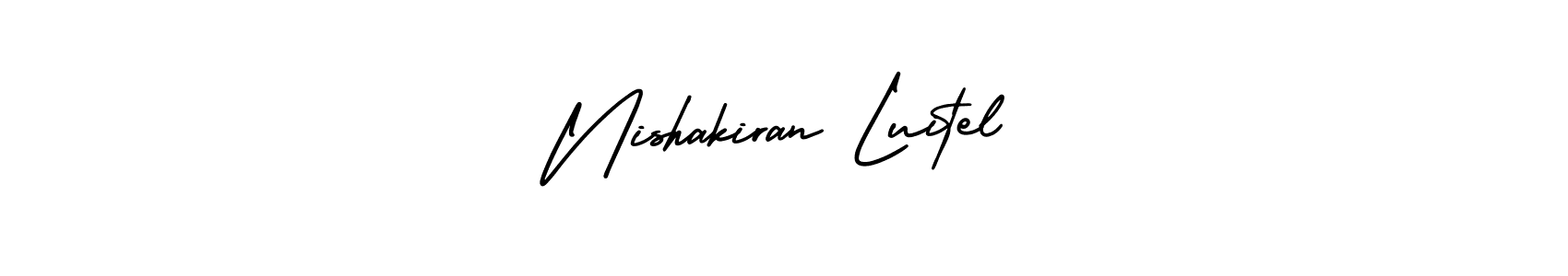 Create a beautiful signature design for name Nishakiran Luitel. With this signature (AmerikaSignatureDemo-Regular) fonts, you can make a handwritten signature for free. Nishakiran Luitel signature style 3 images and pictures png