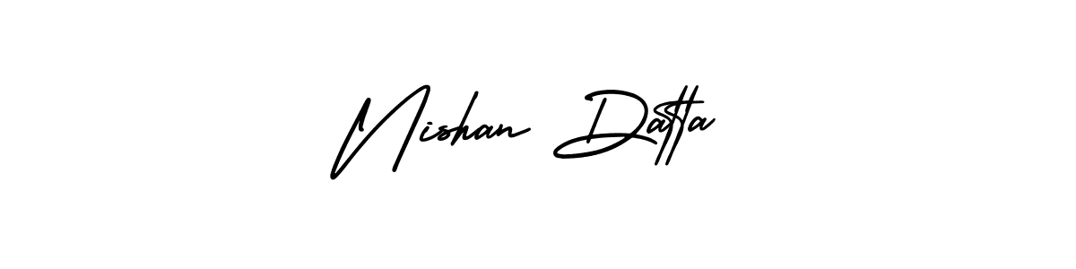 Make a short Nishan Datta signature style. Manage your documents anywhere anytime using AmerikaSignatureDemo-Regular. Create and add eSignatures, submit forms, share and send files easily. Nishan Datta signature style 3 images and pictures png