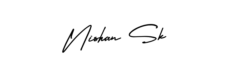 Also we have Nishan Sk name is the best signature style. Create professional handwritten signature collection using AmerikaSignatureDemo-Regular autograph style. Nishan Sk signature style 3 images and pictures png