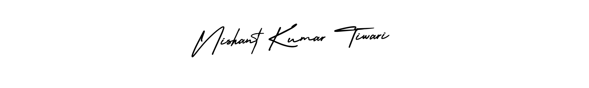 Design your own signature with our free online signature maker. With this signature software, you can create a handwritten (AmerikaSignatureDemo-Regular) signature for name Nishant Kumar Tiwari. Nishant Kumar Tiwari signature style 3 images and pictures png