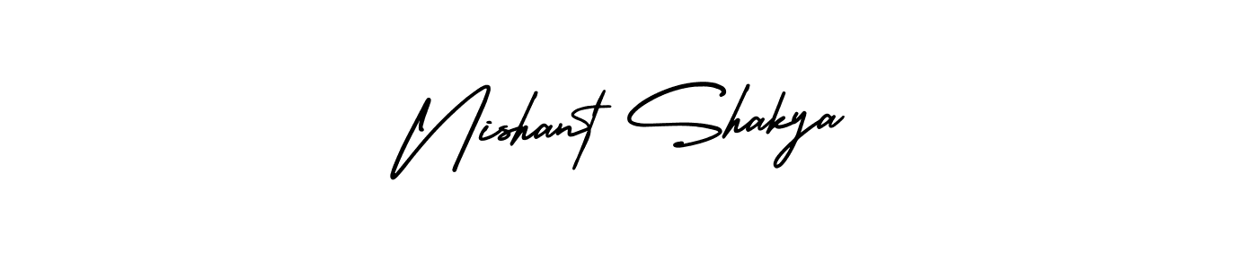 Make a beautiful signature design for name Nishant Shakya. Use this online signature maker to create a handwritten signature for free. Nishant Shakya signature style 3 images and pictures png