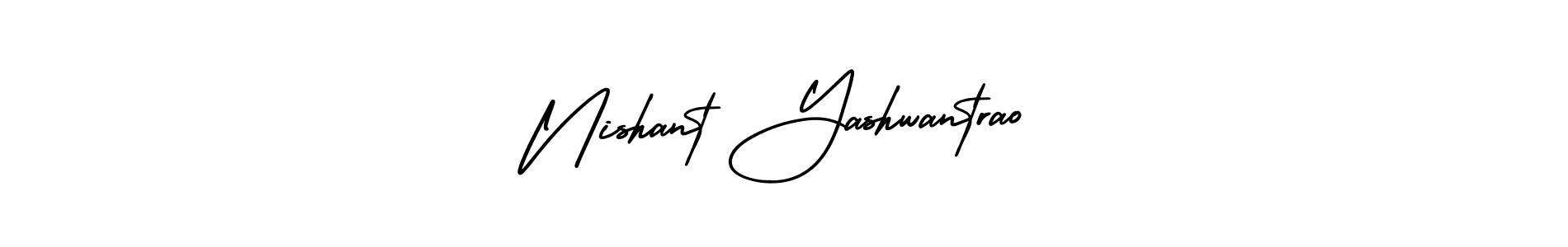 How to make Nishant Yashwantrao signature? AmerikaSignatureDemo-Regular is a professional autograph style. Create handwritten signature for Nishant Yashwantrao name. Nishant Yashwantrao signature style 3 images and pictures png