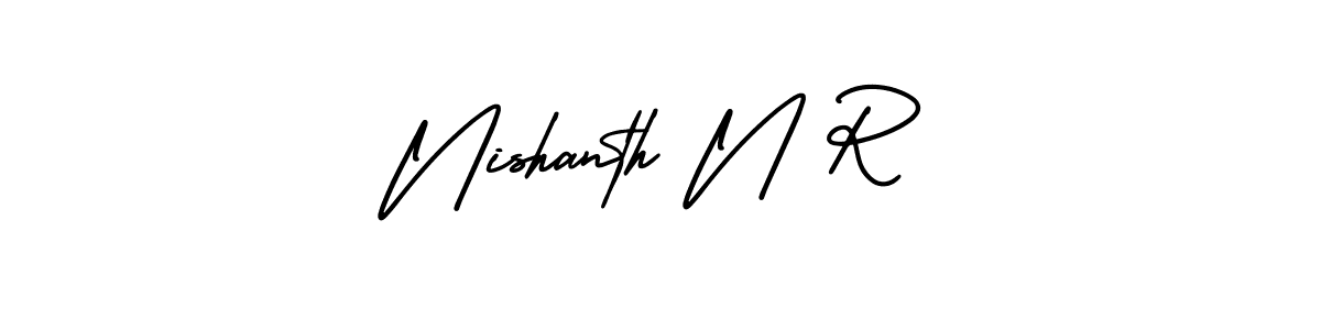 Best and Professional Signature Style for Nishanth N R. AmerikaSignatureDemo-Regular Best Signature Style Collection. Nishanth N R signature style 3 images and pictures png