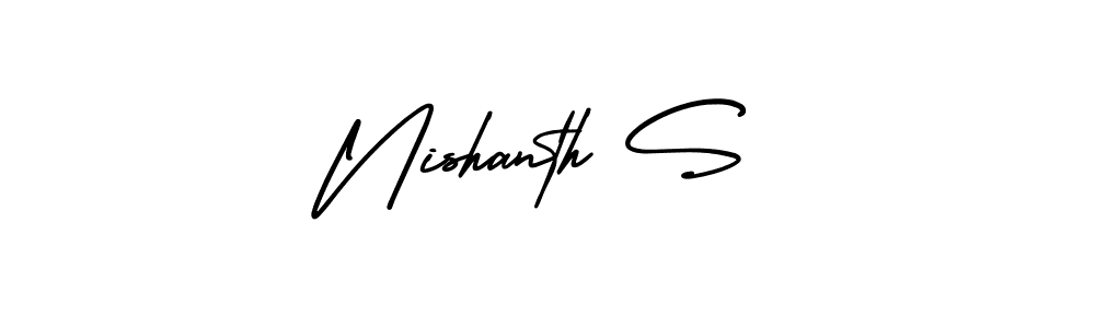 You can use this online signature creator to create a handwritten signature for the name Nishanth S. This is the best online autograph maker. Nishanth S signature style 3 images and pictures png